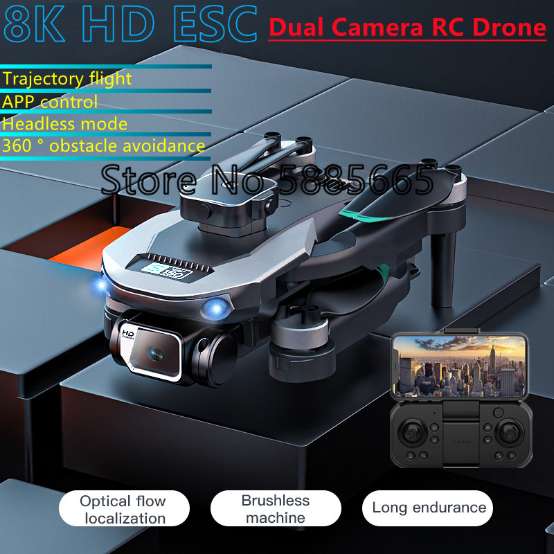 WIFI FPV 8K HD ESC Dual Camera - Drone Battery Charger recension och pris