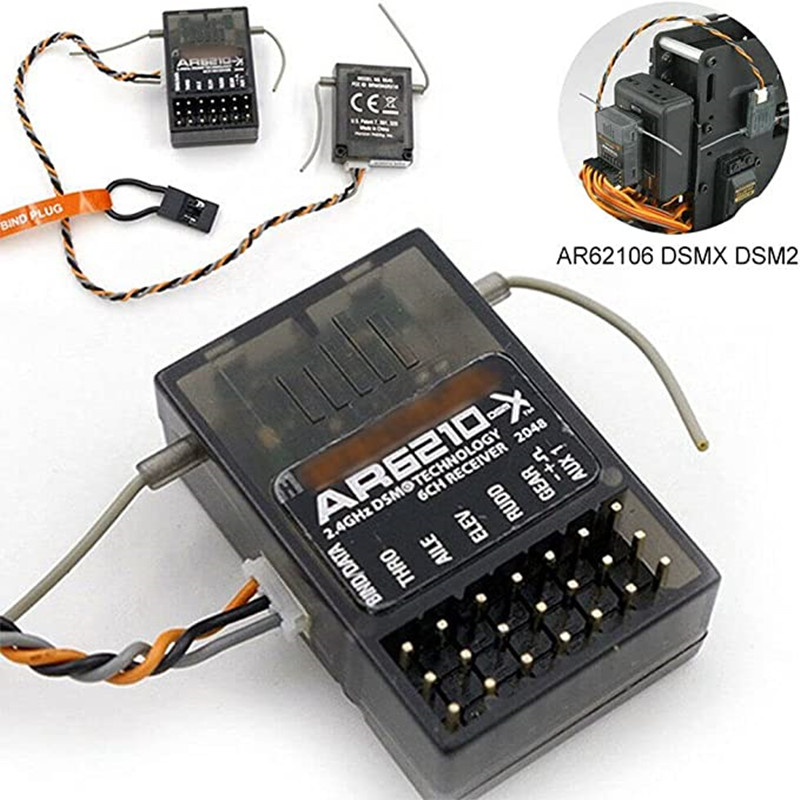 DSMX DSM2 AR6210 6CH 2.4GHz Re - Radio Transmitter 2.4Ghz recension och pris