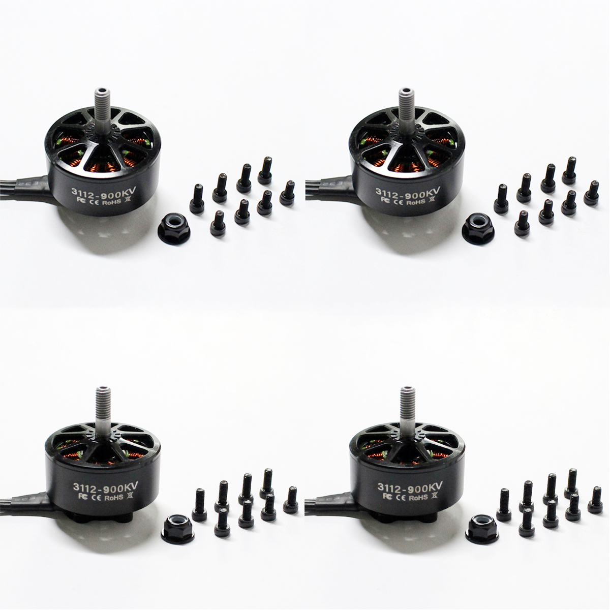 1/4PCS 3112 900KV Brushless Mo - Brushed Drone Motor recension och pris