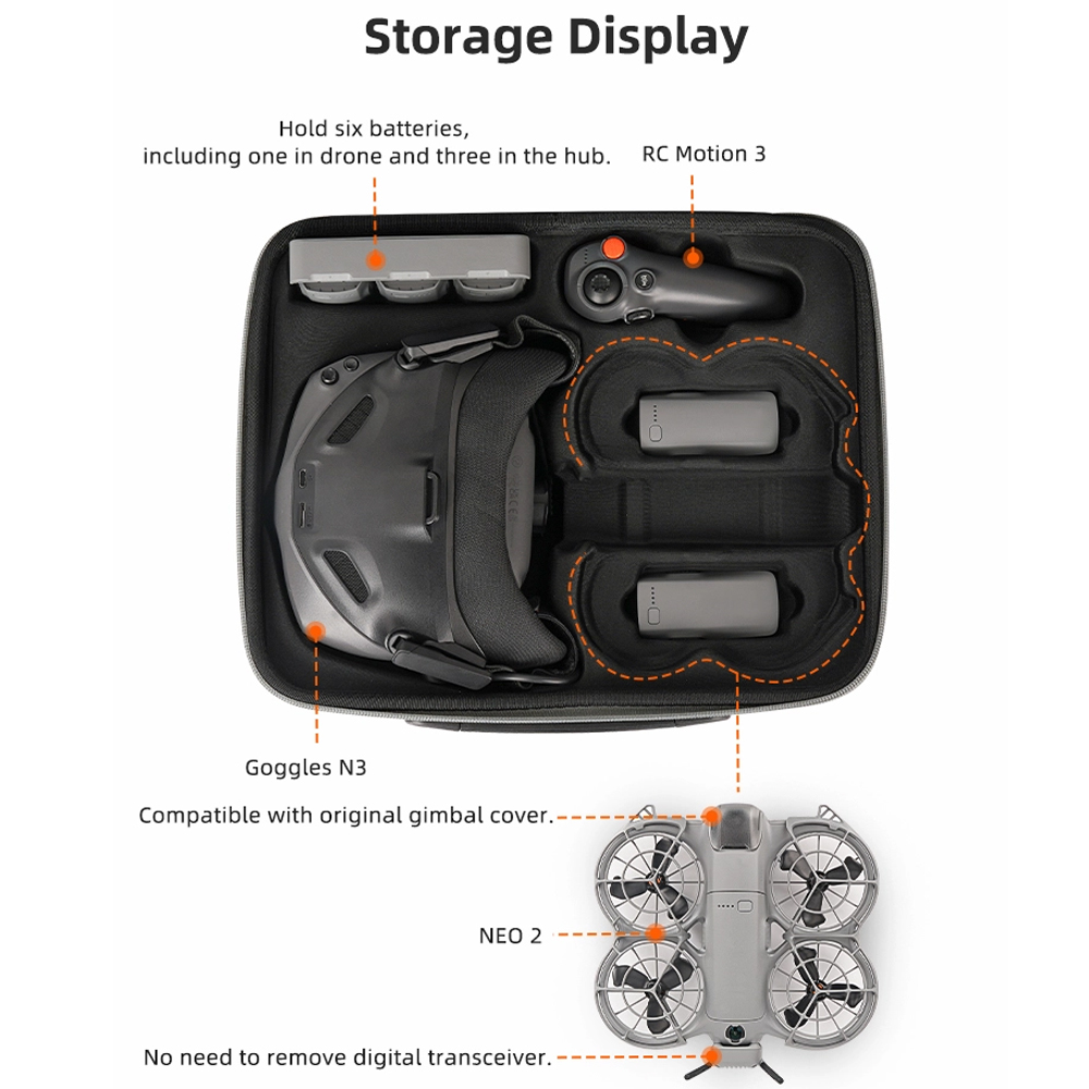 Sunnylife Portable Carrying Ca - Drone Goggles Dji recension och pris