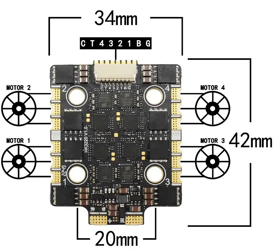 2-6S Lipo KM55 KM60 ESC 55A 60 - F722 Flight Controller recension och pris