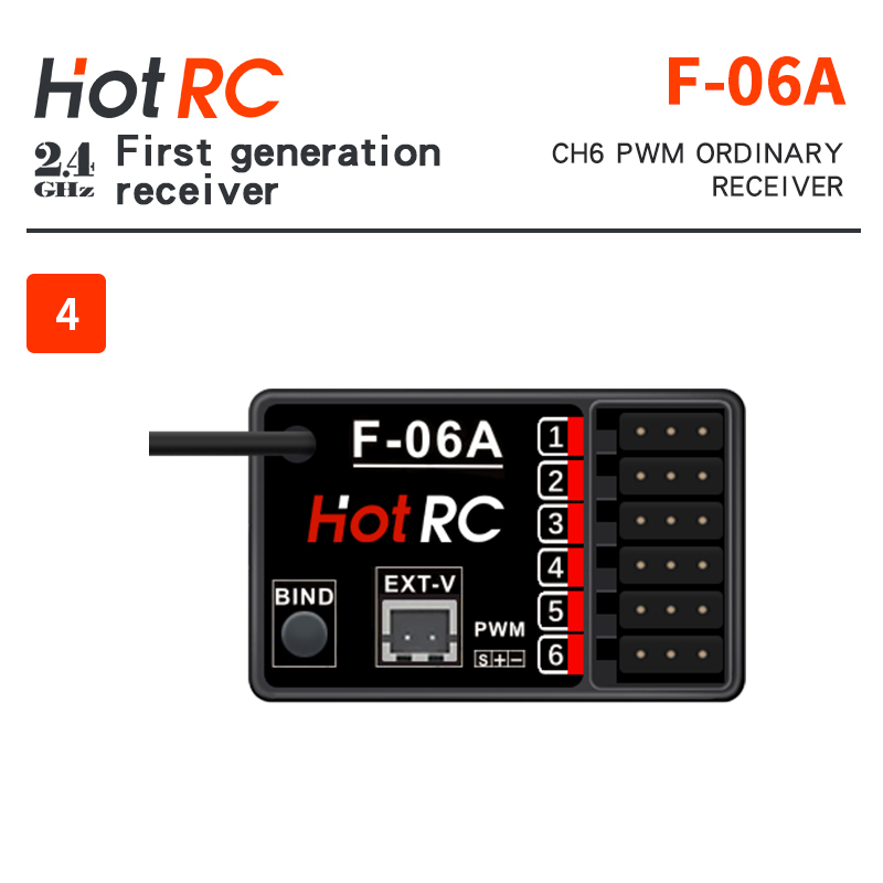 HOTRC 2.4Ghz Receivers F-01A F - Radio Transmitter 2.4Ghz recension och pris